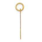 14K Large Script Initial F Charm