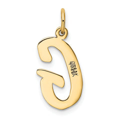 14K Large Script Initial G Charm
