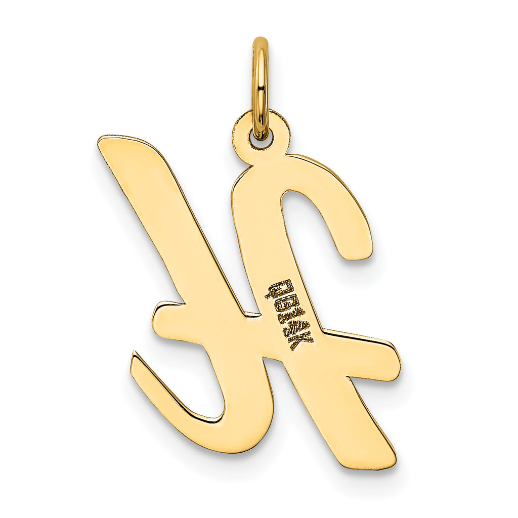 14K Large Script Initial H Charm