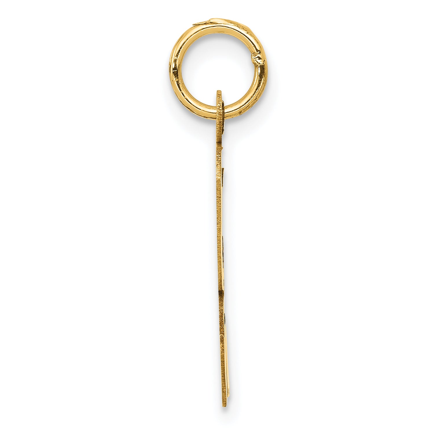 14K Large Script Initial K Charm Secondary image