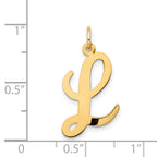 14K Large Script Initial L Charm