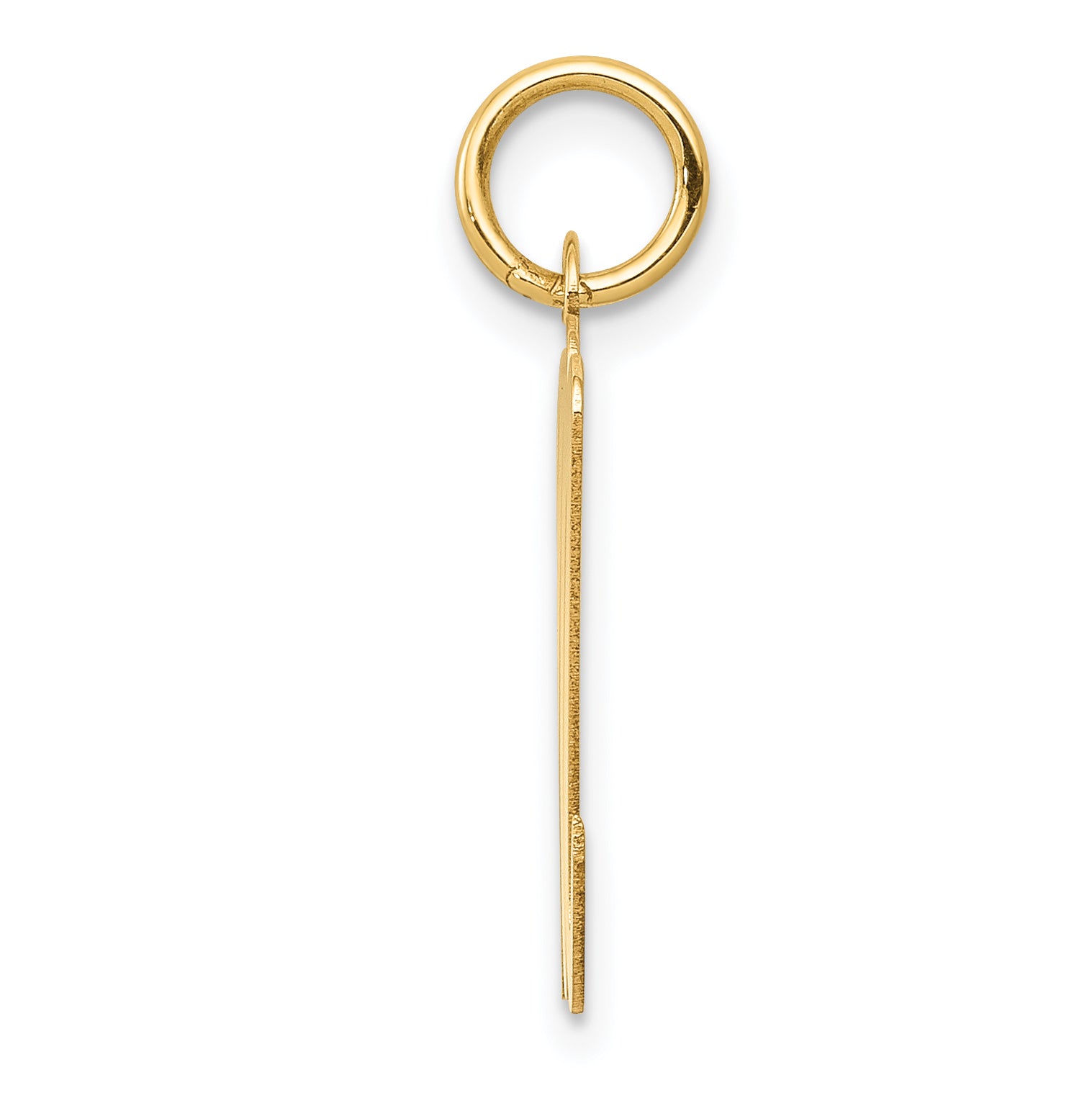 14K Large Script Initial M Charm Secondary image