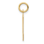14K Large Script Initial M Charm
