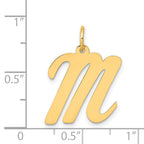 14K Large Script Initial M Charm