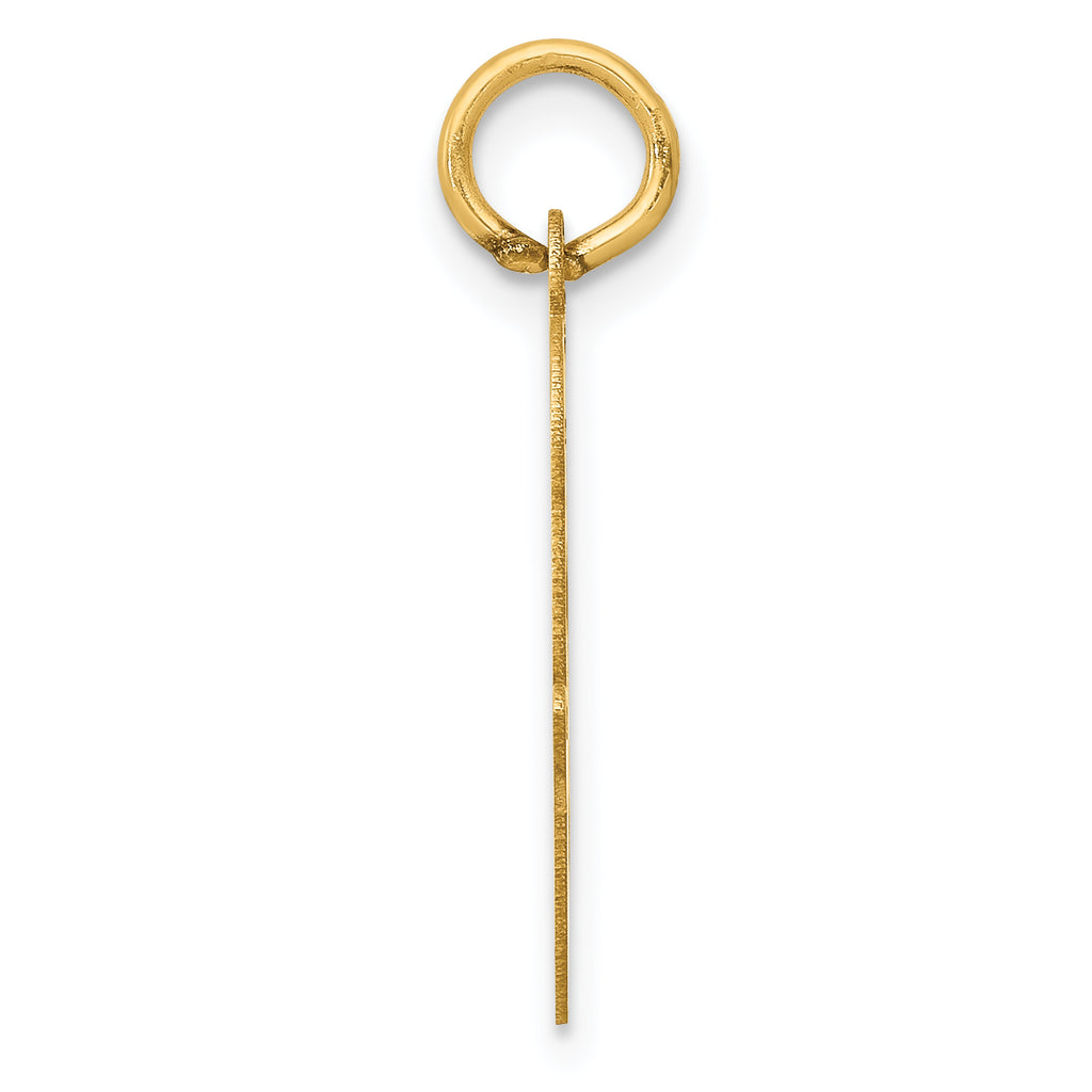 14K Large Script Initial O Charm