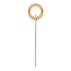14K Large Script Initial P Charm