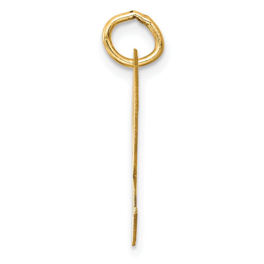 14K Large Script Initial R Charm