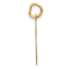 14K Large Script Initial S Charm