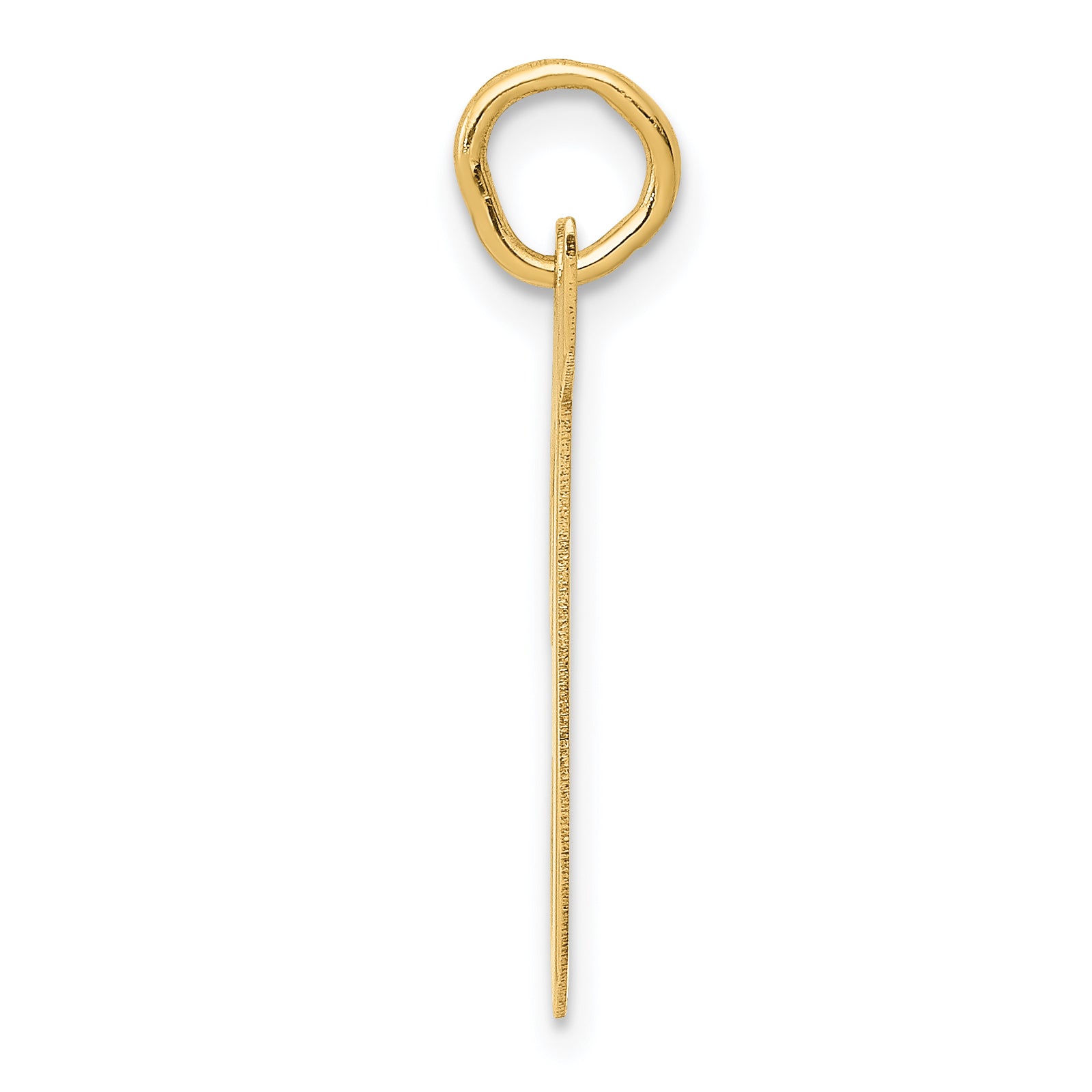 14K Large Script Initial T Charm