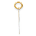 14K Large Script Initial V Charm
