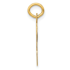 14K Large Script Initial V Charm