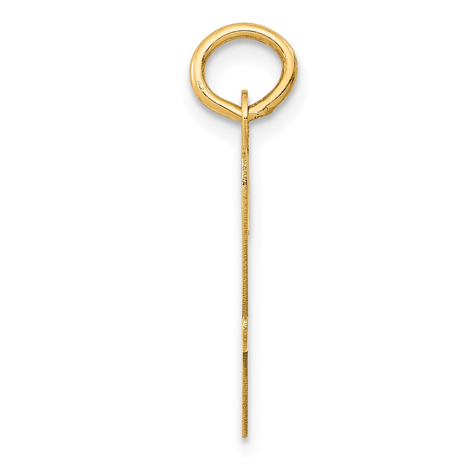 14K Large Script Initial W Charm Secondary image