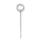14K White Gold Large Script Initial N Charm