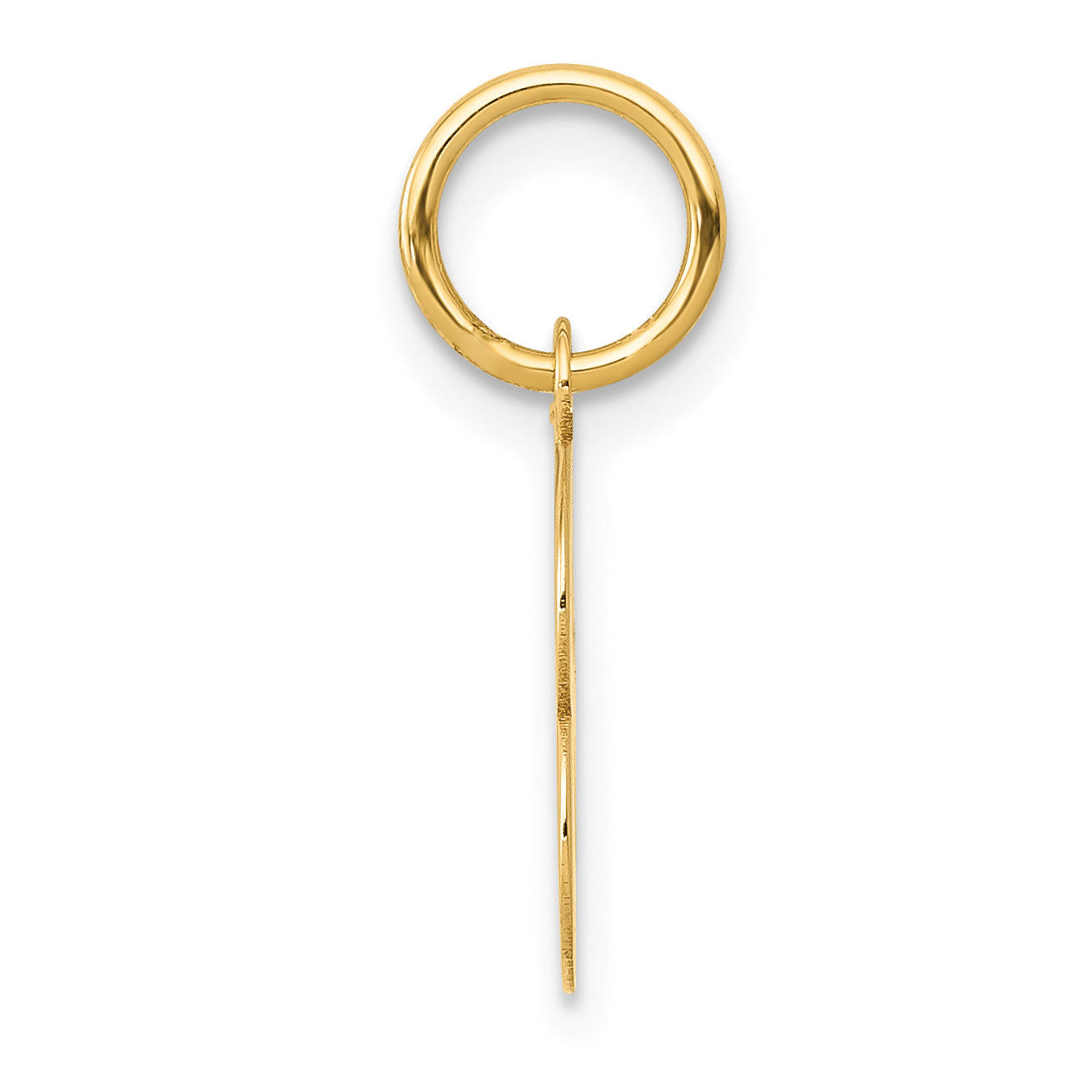 14K Small Block Letter B Initial Charm