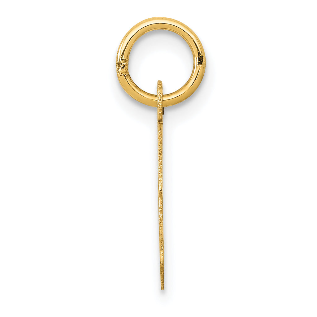 14K Small Block Letter C Initial Charm