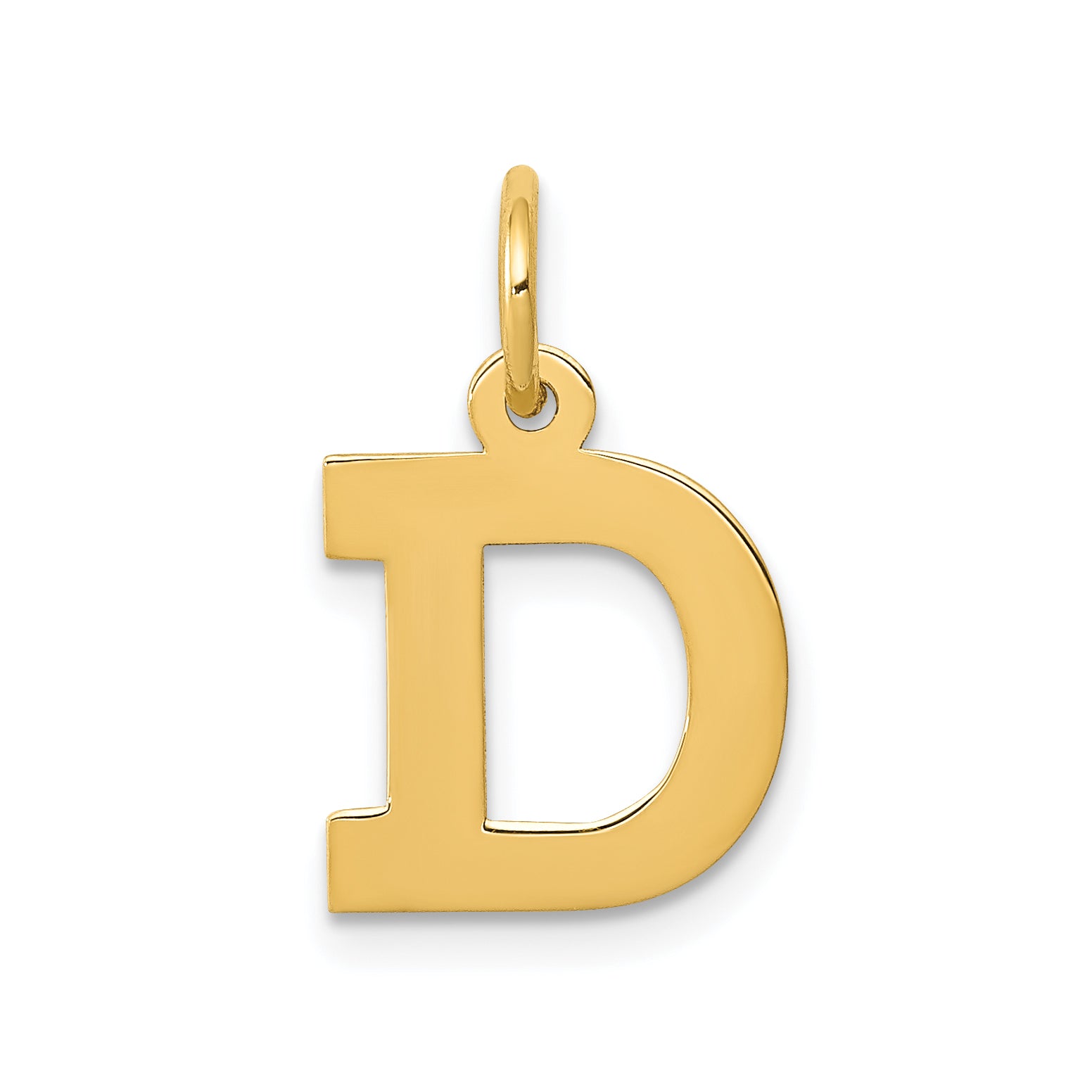 14k Small Block Letter D Initial Charm Main image