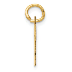 14K Small Block Initial F Charm