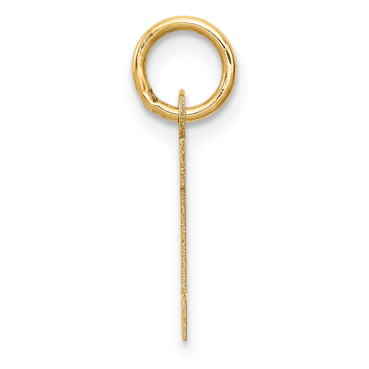 14K Small Block Initial H Charm Secondary image