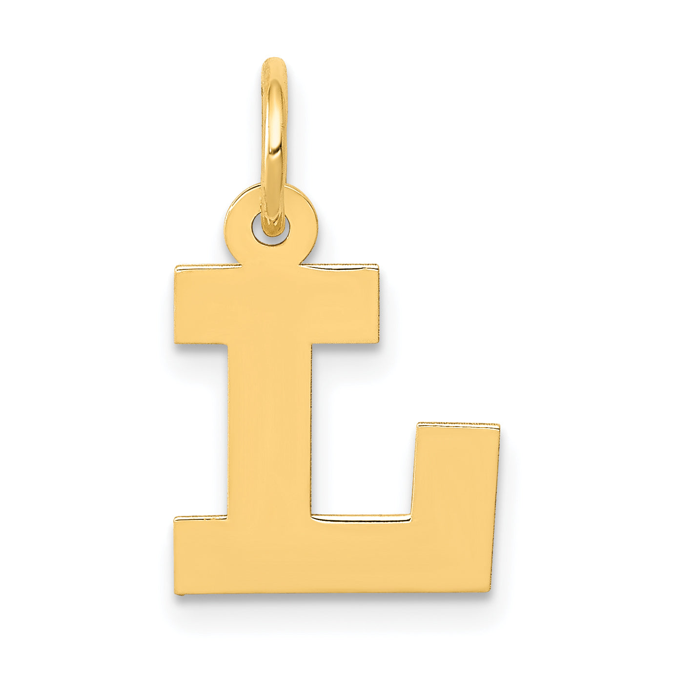 14k Small Block Letter L Initial Charm Main image