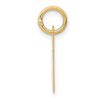 14K Small Block Initial M Charm