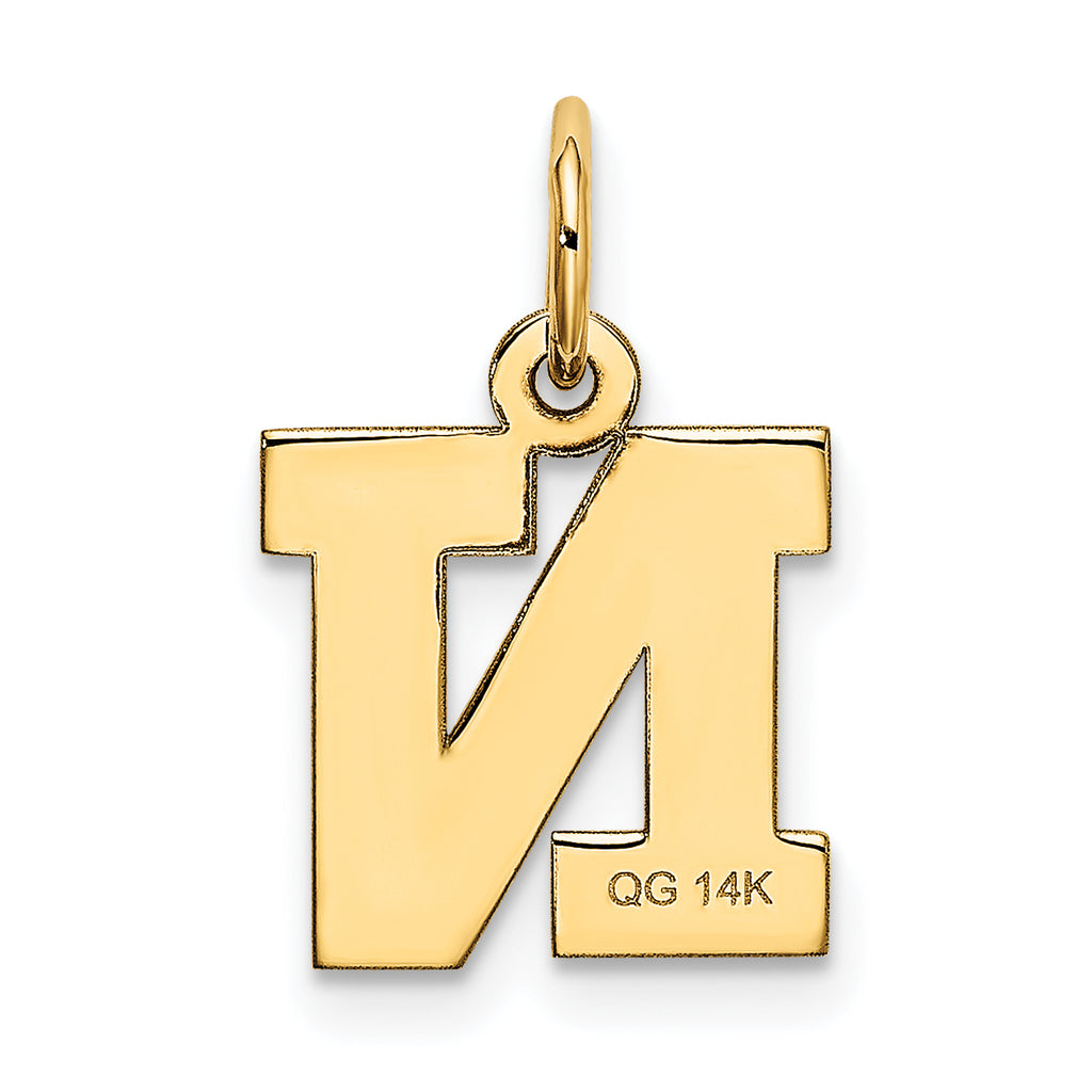 14K Small Block Initial N Charm