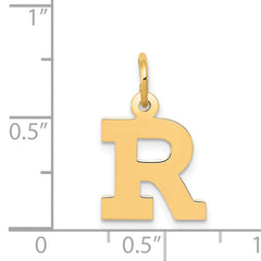 14K Small Block Initial R Charm