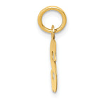14K Small Block Initial S Charm