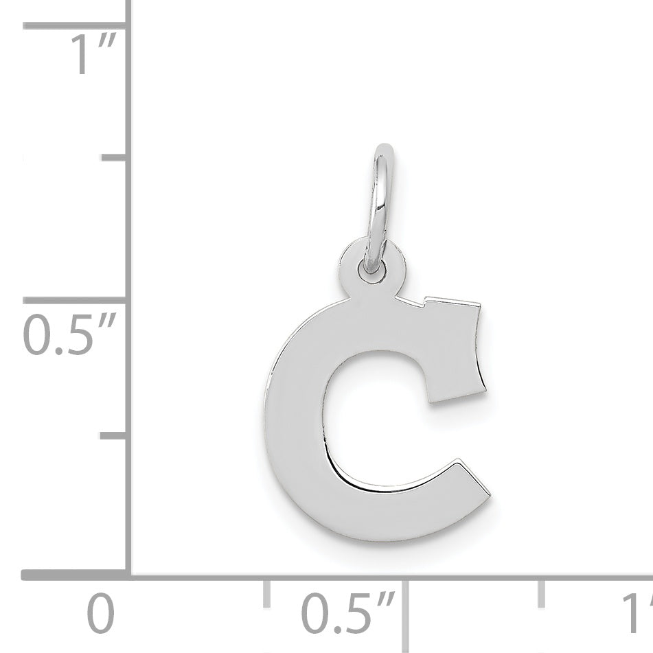 14KW Small Block Letter C Initial Charm