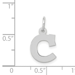 14KW Small Block Letter C Initial Charm