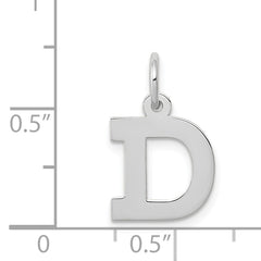 14KW Small Block Letter D Initial Charm