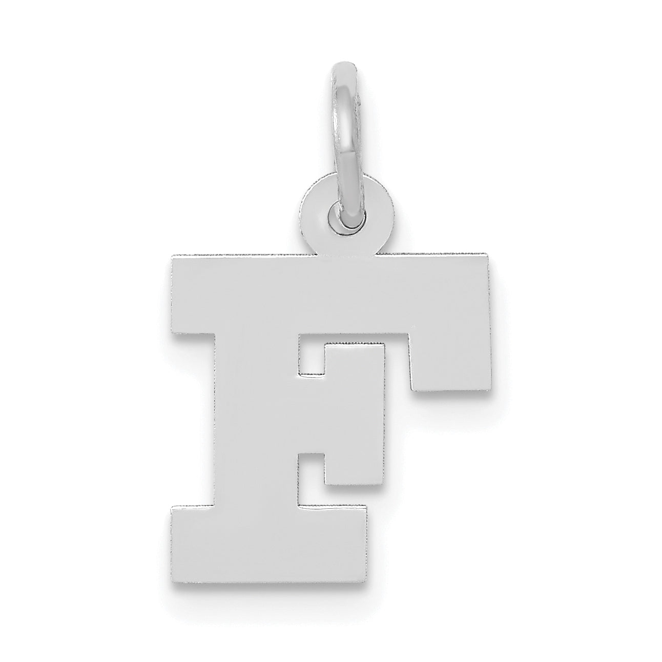 14KW Small Block Letter F Initial Charm Main image