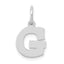 14KW Small Block Letter G Initial Charm