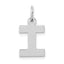 14KW Small Block Letter I Initial Charm