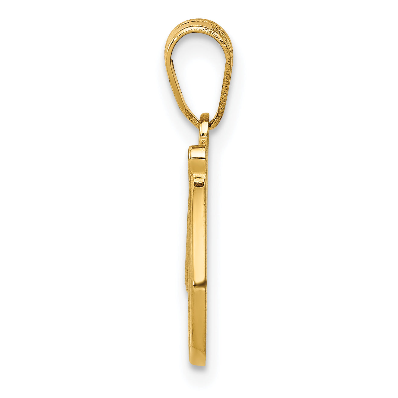 14KY Script Letter D Initial Pendant Secondary image