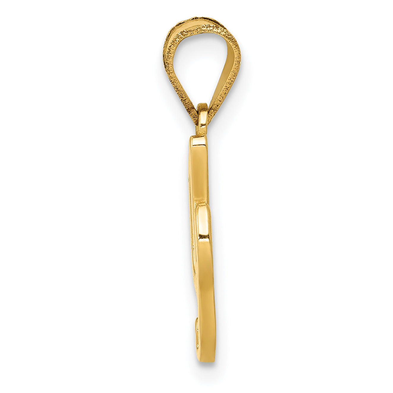 14KY Script Letter I Initial Pendant Secondary image