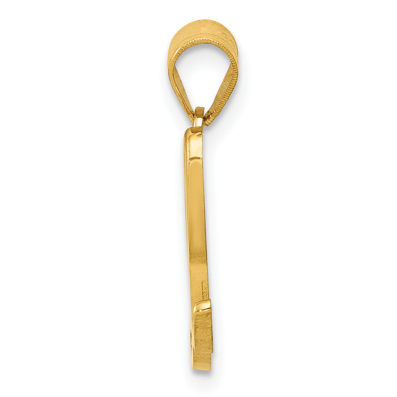 14KY Script Letter L Initial Pendant Secondary image