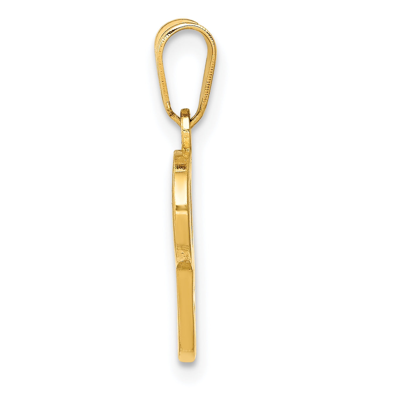 14KY Script Letter P Initial Pendant Secondary image