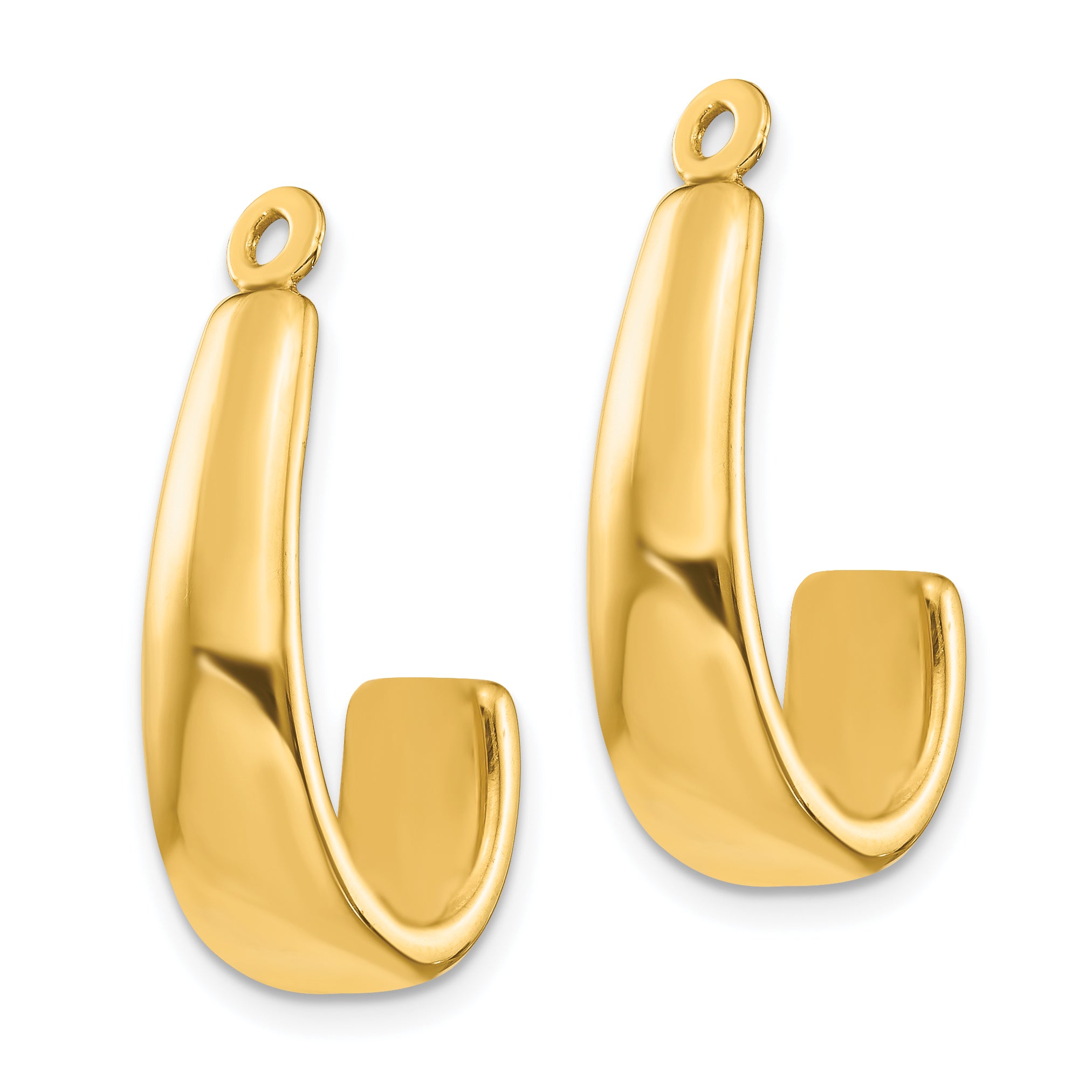 14k J Hoop Earring Jackets