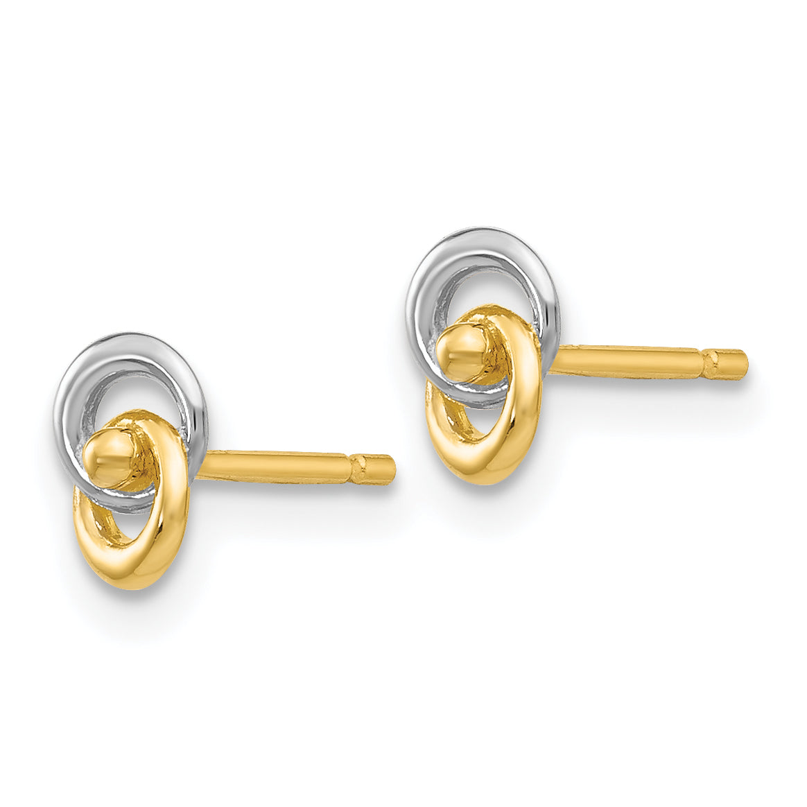 14k & Rhodium Love Knot Ear Secondary image