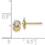 14k & Rhodium Love Knot Ear