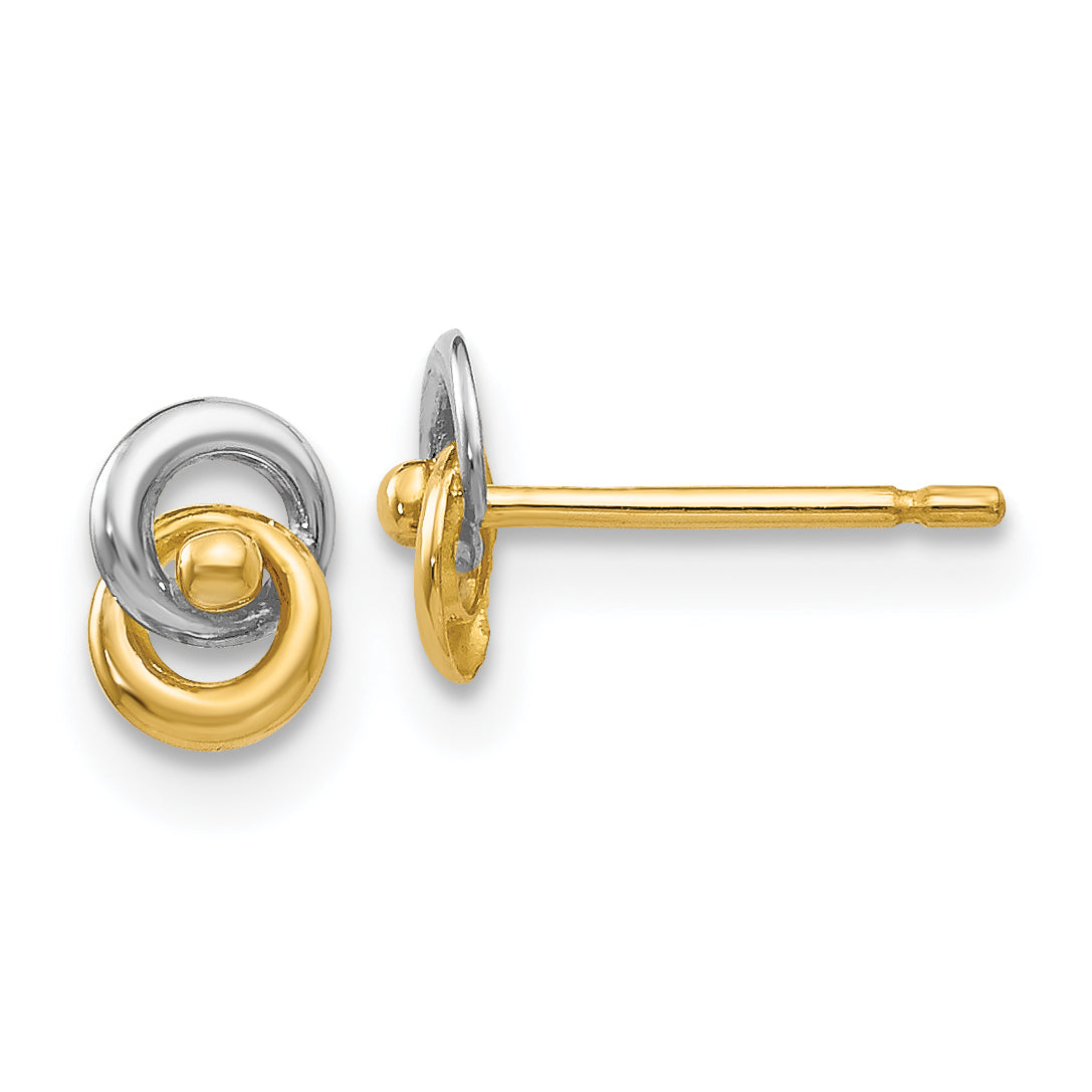 14k & Rhodium Love Knot Ear Main image
