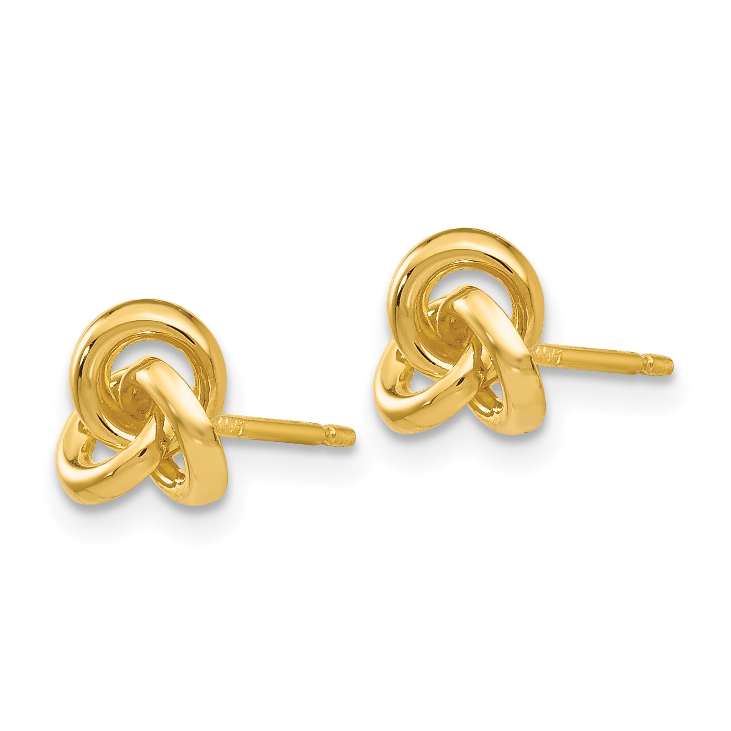 14k Trinity Knot Earrings Secondary image