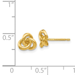 14k Trinity Knot Earrings