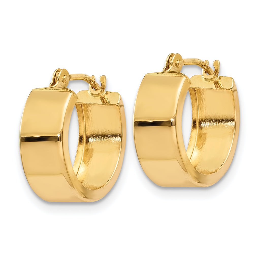 14k Polished Hoop Earrings
