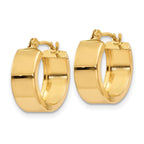 14k Polished Hoop Earrings