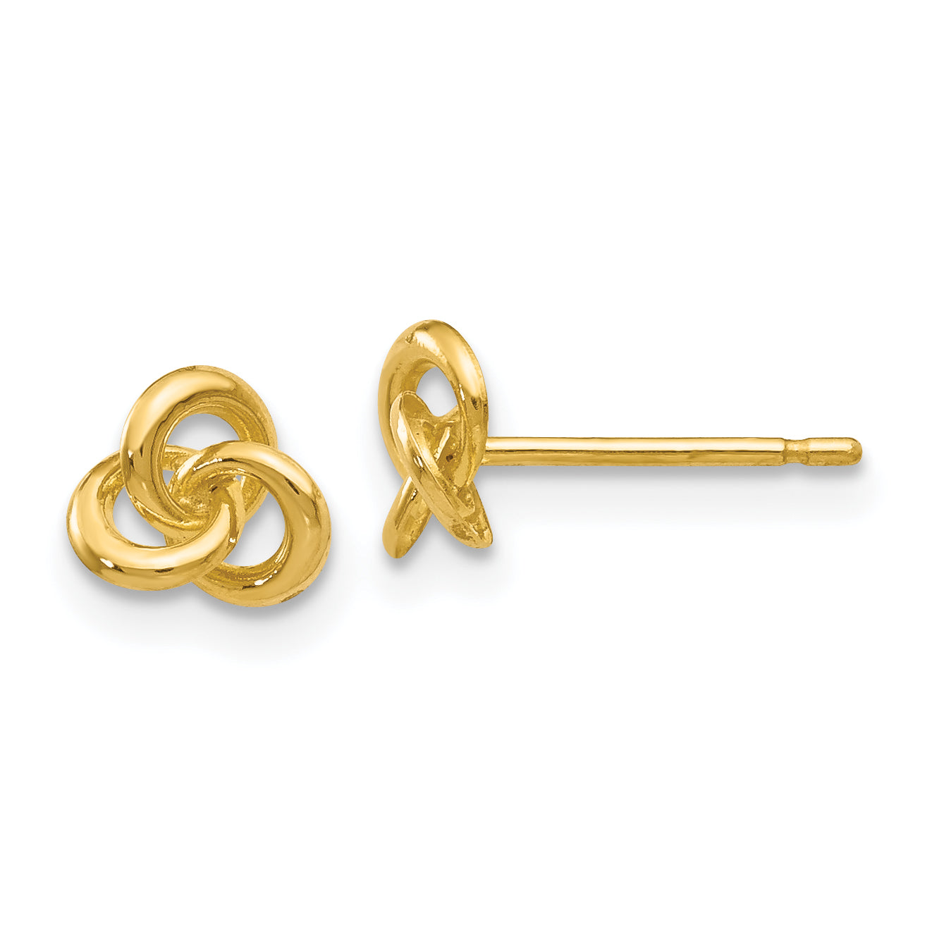 14k Polished Trinity Knot Post Earrings Main image