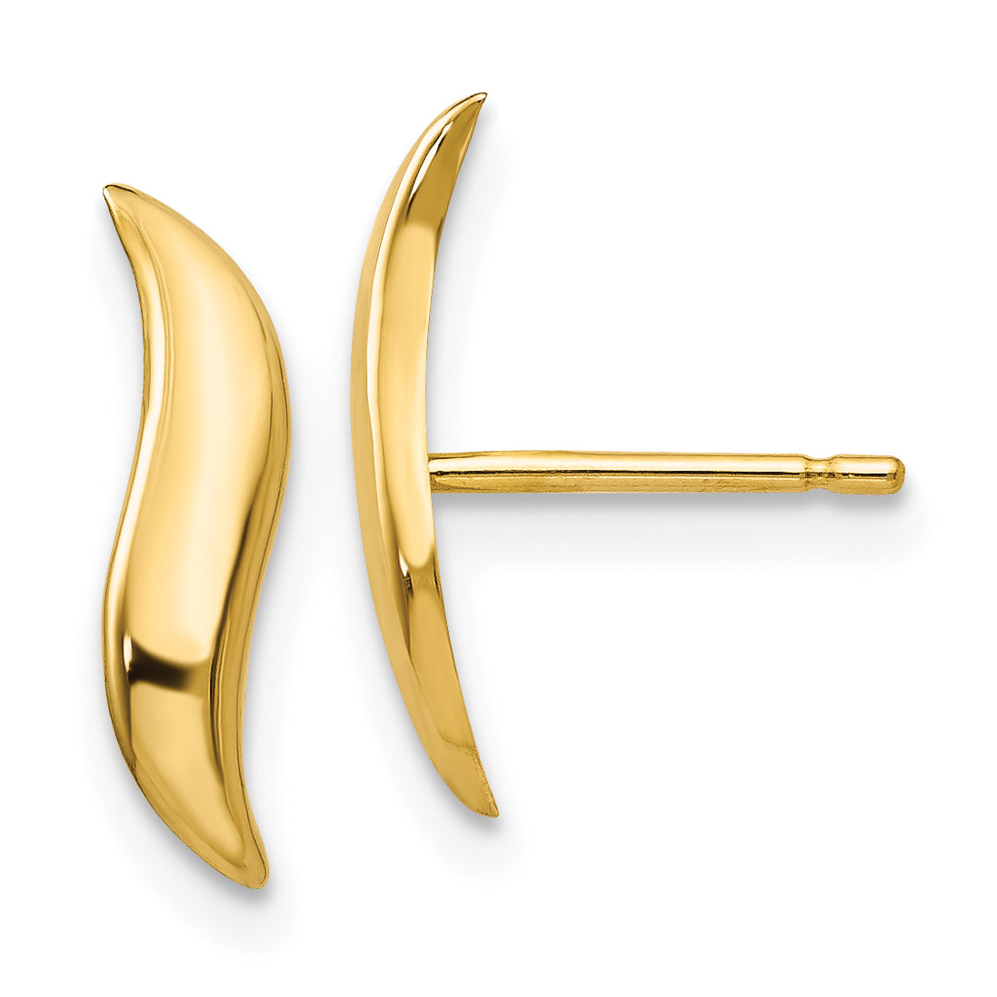 14k Polished Fancy Post Earrings Main image