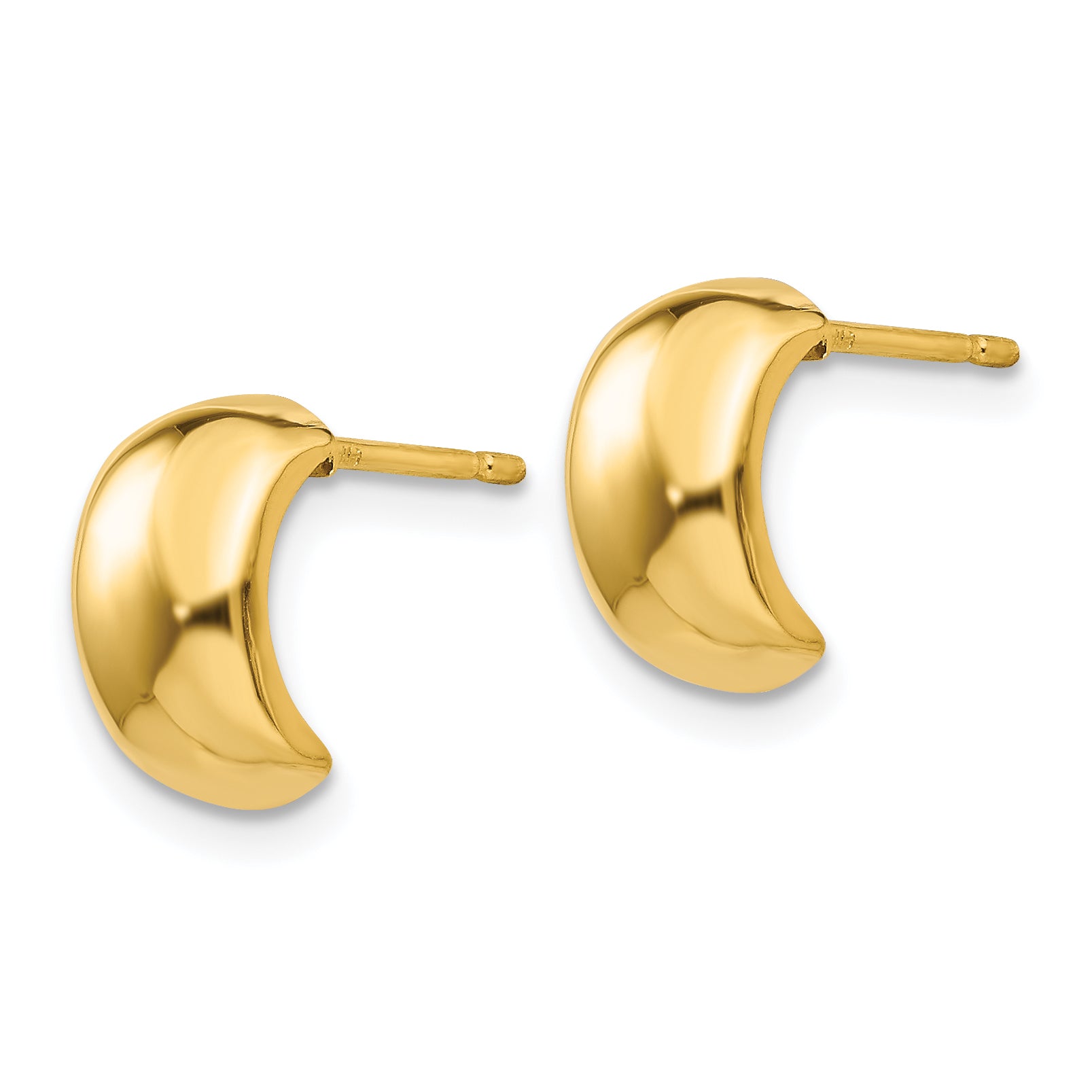 14k Polished Fancy Post Earrings Secondary image