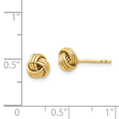 14K Love Knot Post Earring