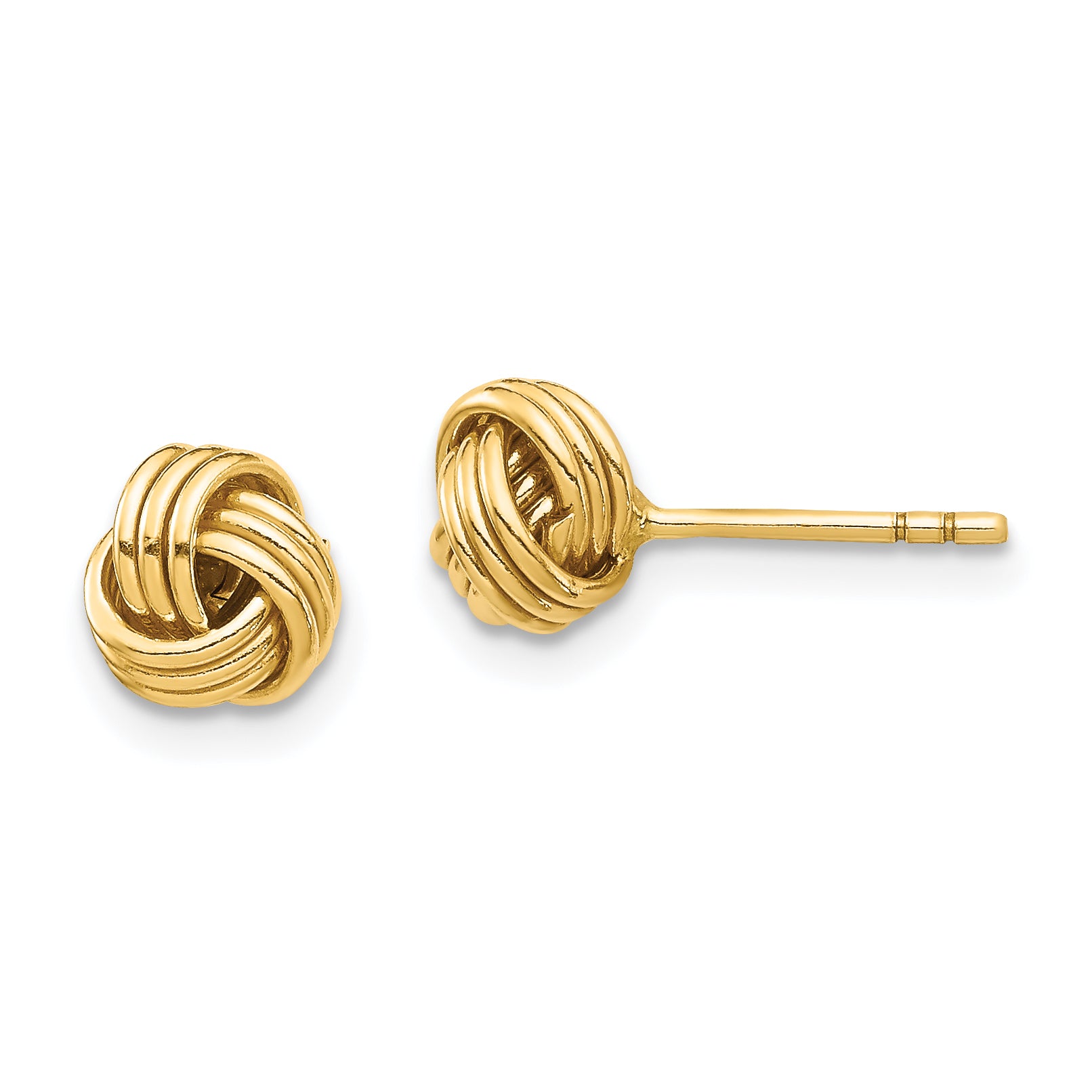 14K Love Knot Post Earring